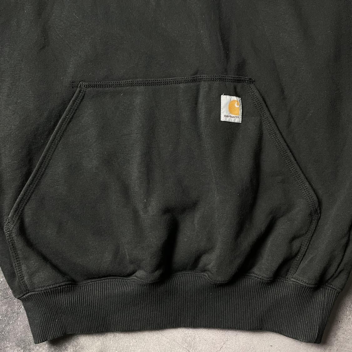 CARHARTT 칼하트 빈티지 블랙 기모 후드티 A00911 상품이미지4