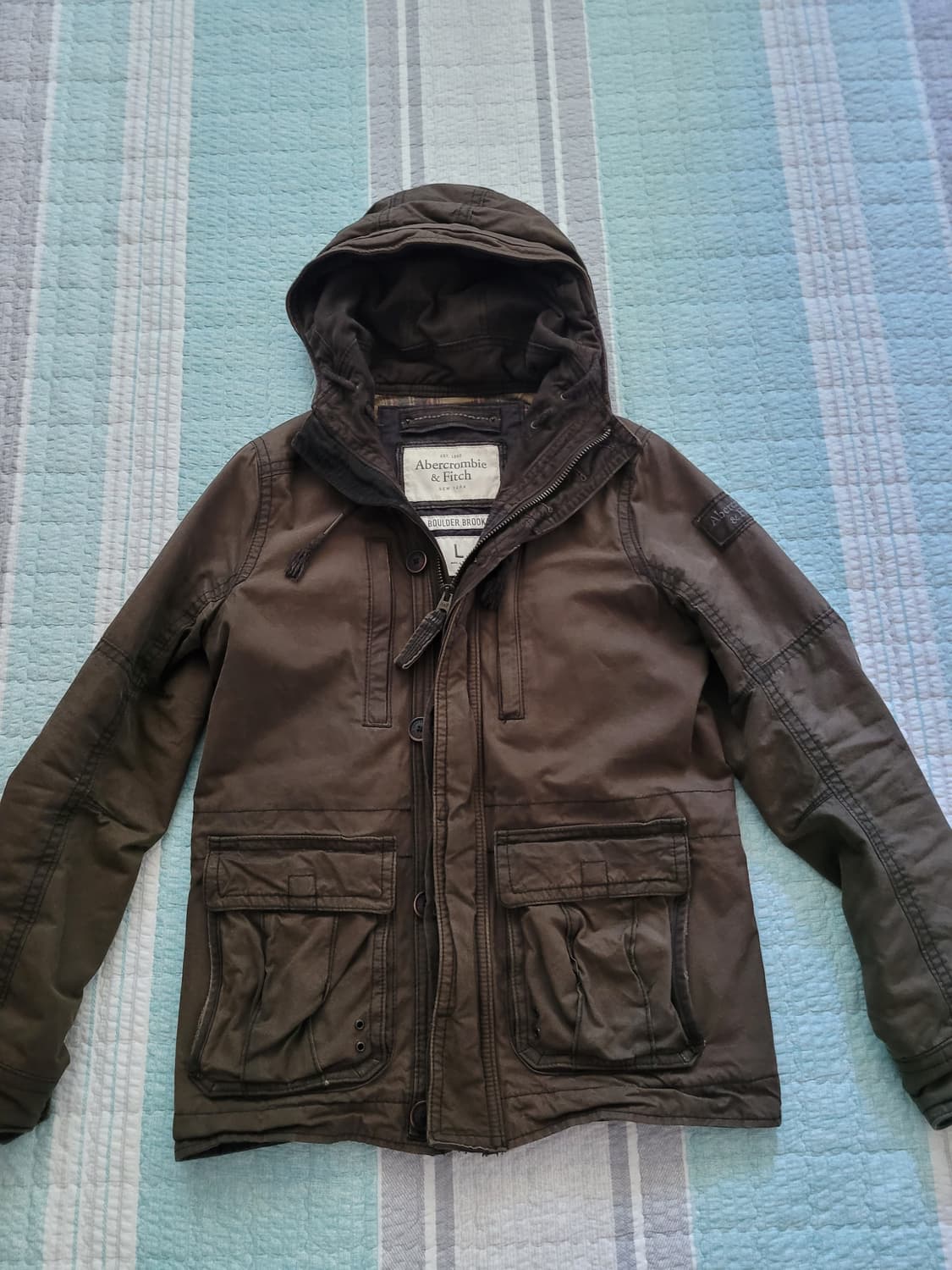 아베크롬비 Abercrombie 보울더브룩 왁스야상자켓 L 105사이즈 상품이미지5