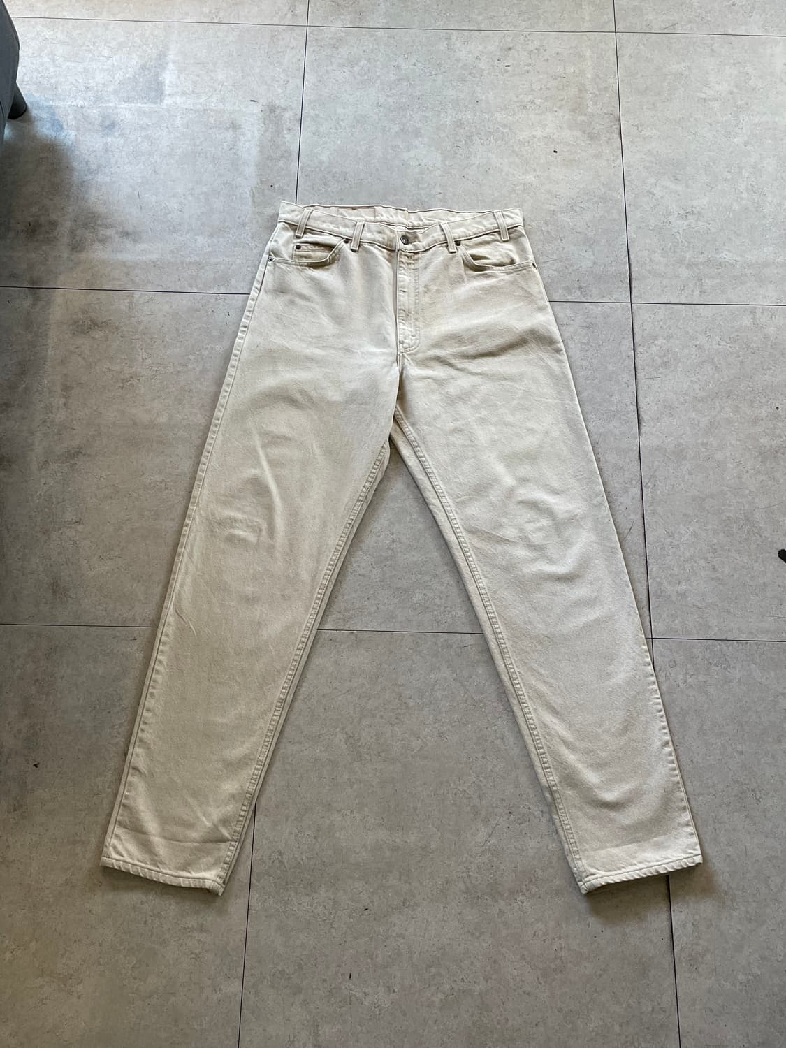 usa 리바이스550 크림색 데님 팬츠바지(오렌지탭) 상품이미지5