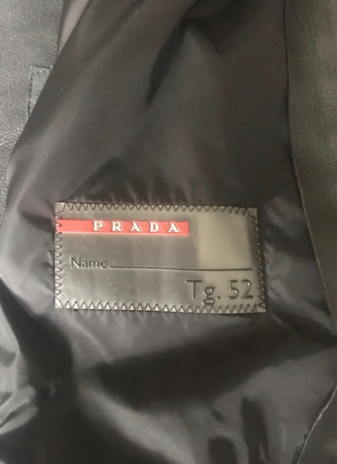 급처)프라다 스포츠 레더 자켓 52/XL 상품이미지2