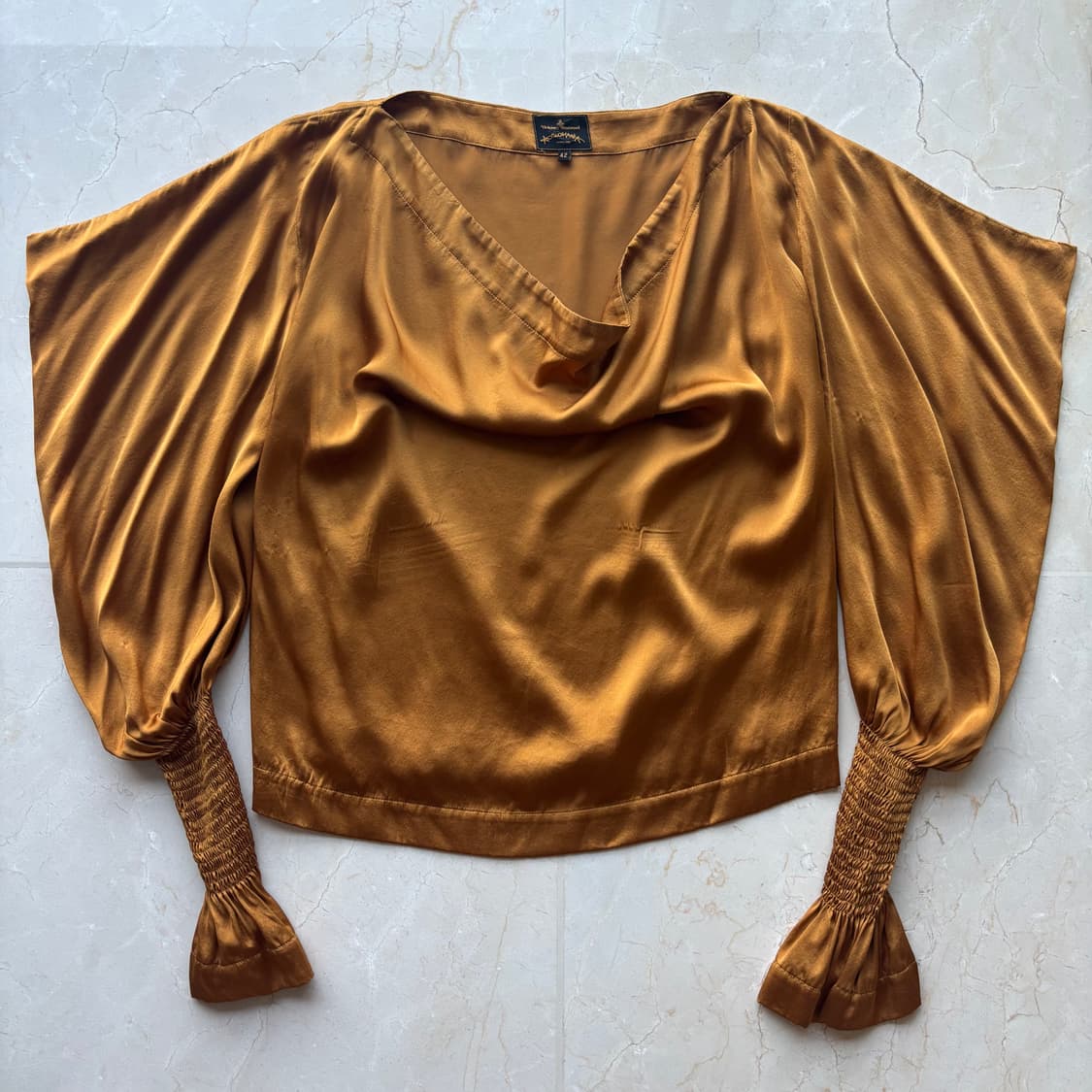 Vivienne Westwood 앵글로매니아 실크 블라우스 42 상품이미지3