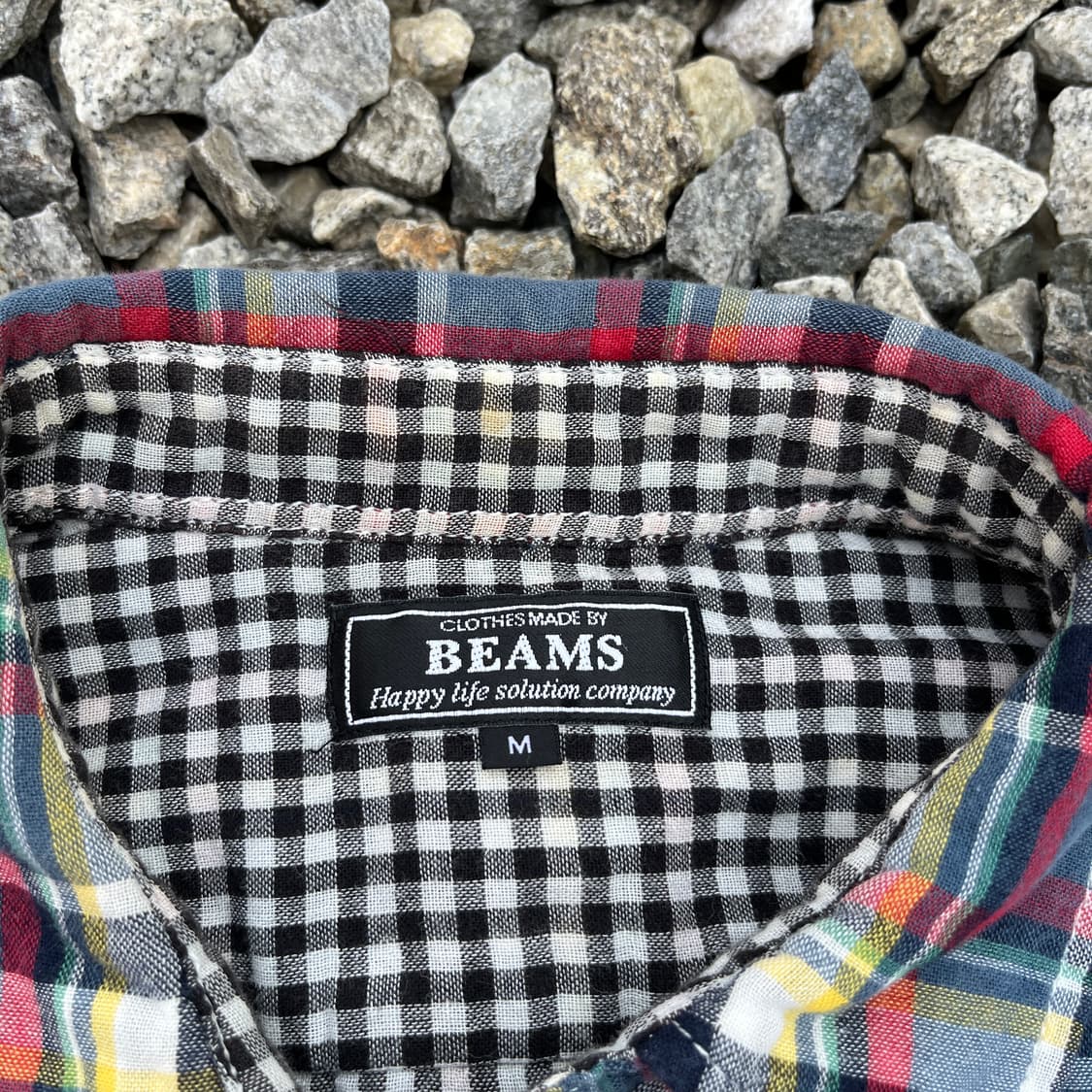 BEAMS 체크 셔츠 (실측확인) 상품이미지2