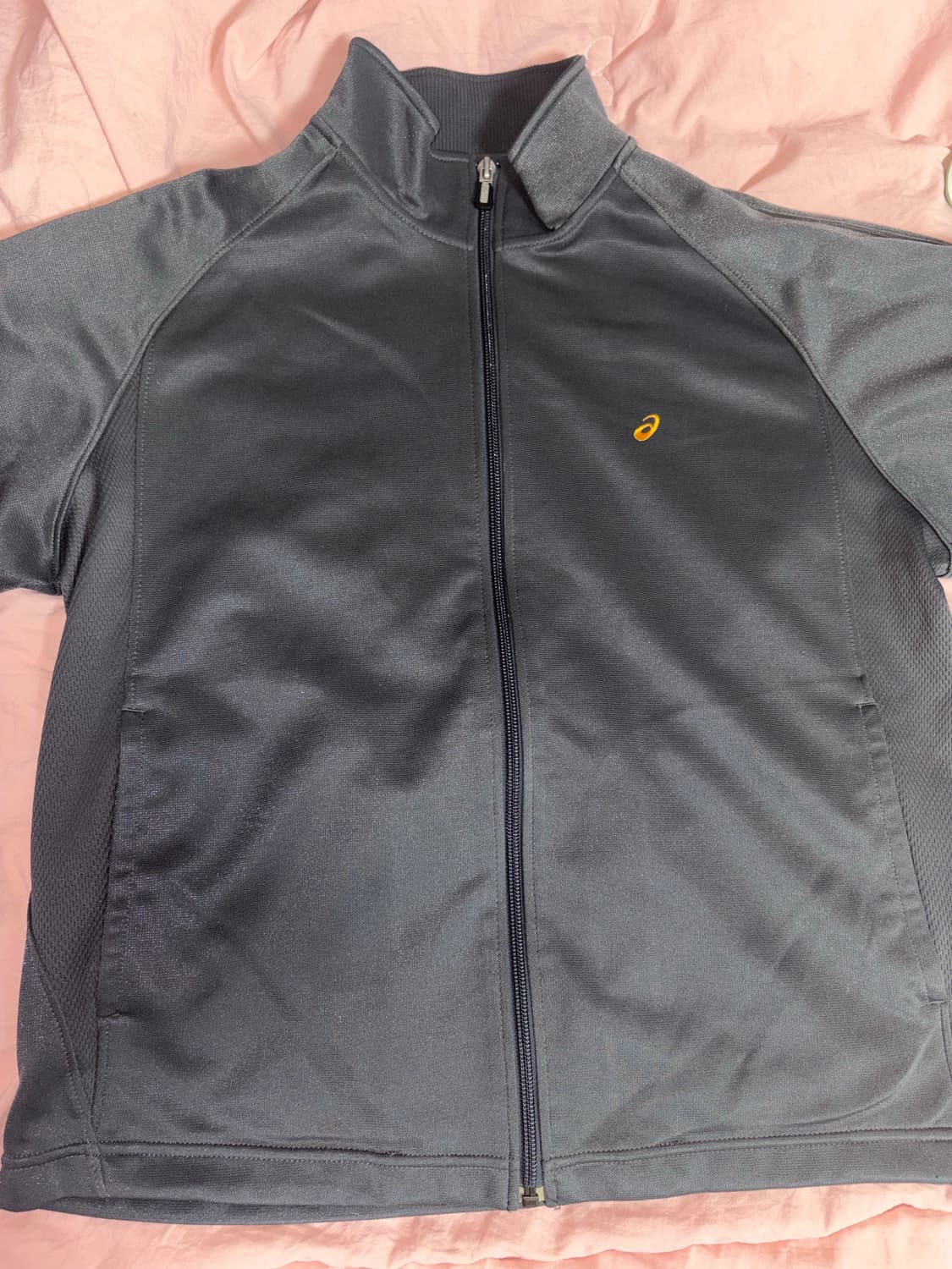 Y2K 스포티 빈티지 그레이 아식스 져지 트레이닝 자켓 상품이미지1