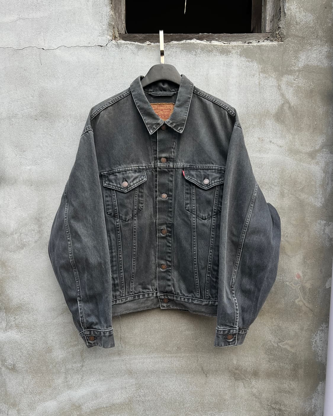 [XL] 90s 이태리제 리바이스 블랙 트러커 70503 상품이미지2