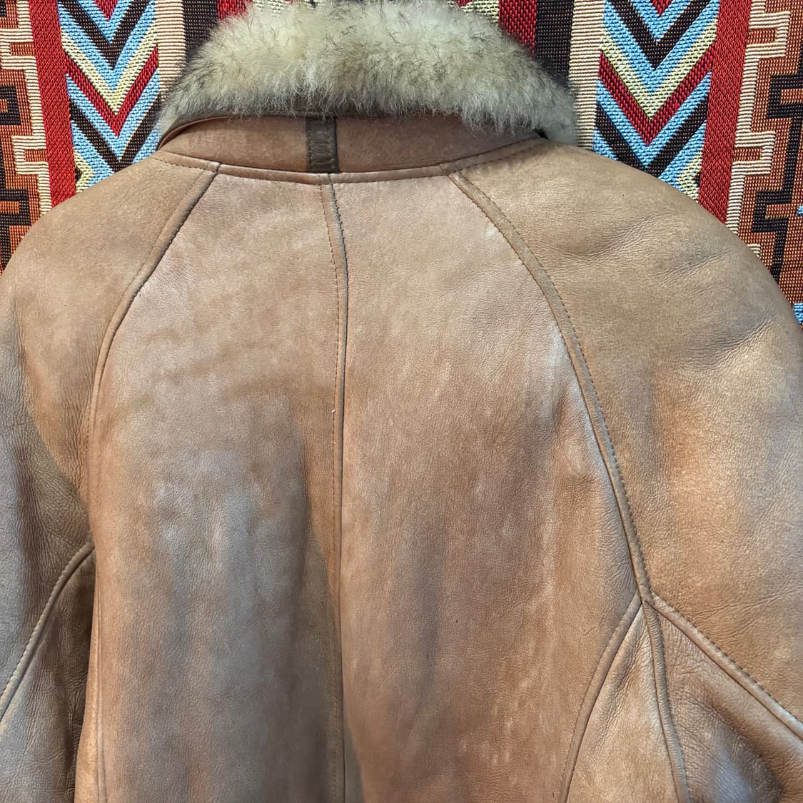 양가죽,양털100% 롱 무스탕 자켓 상품이미지8