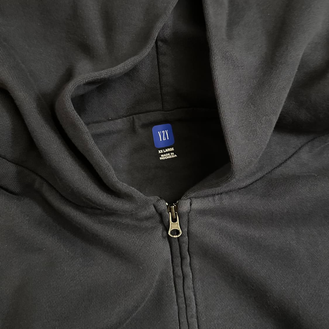 YZY 이지 Zip-Up Hoodie 집업후디 네이비 2XL 상품이미지2