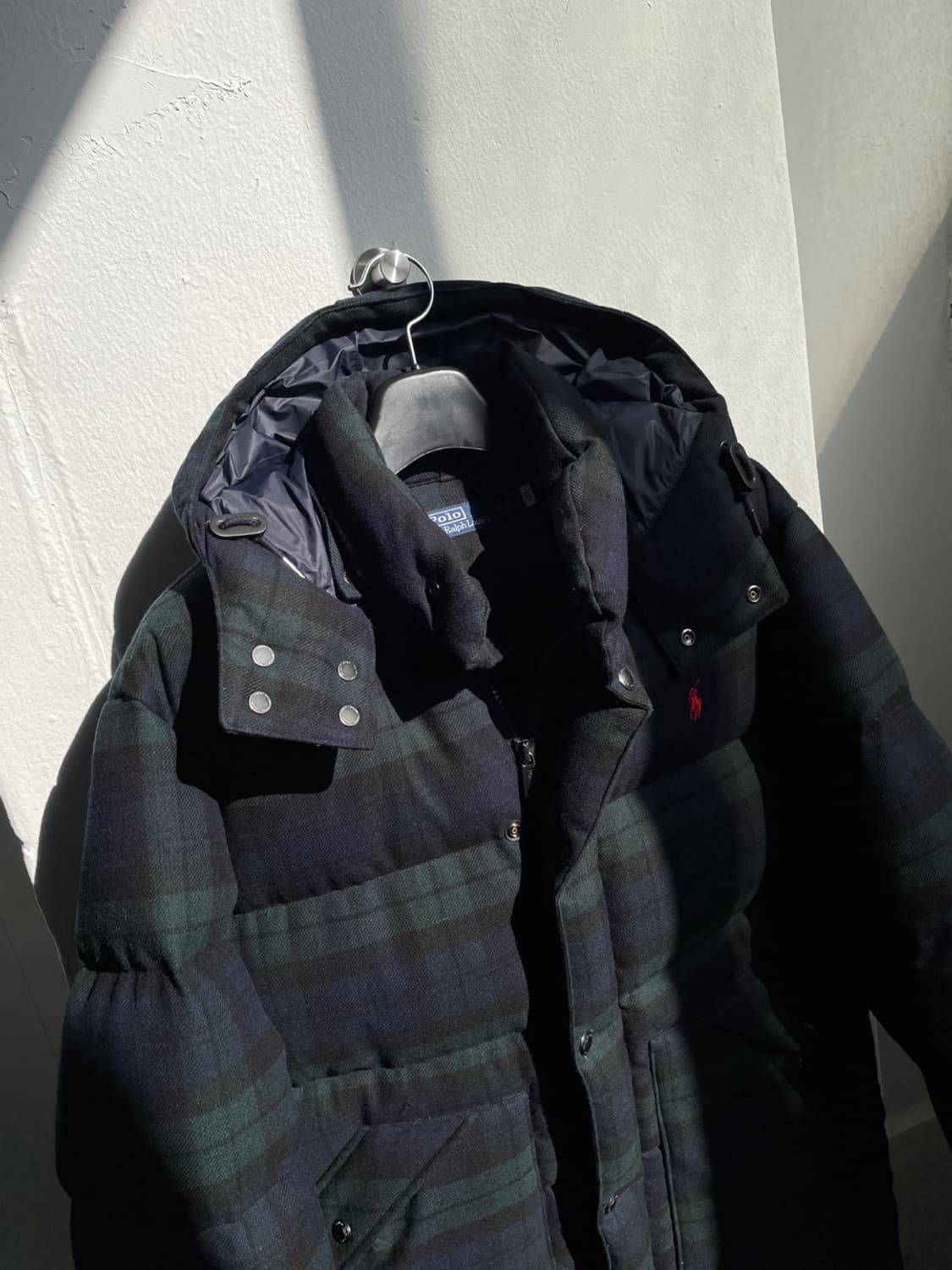 폴로 랄프로렌 블랙와치 울 다운 파카 상품이미지4