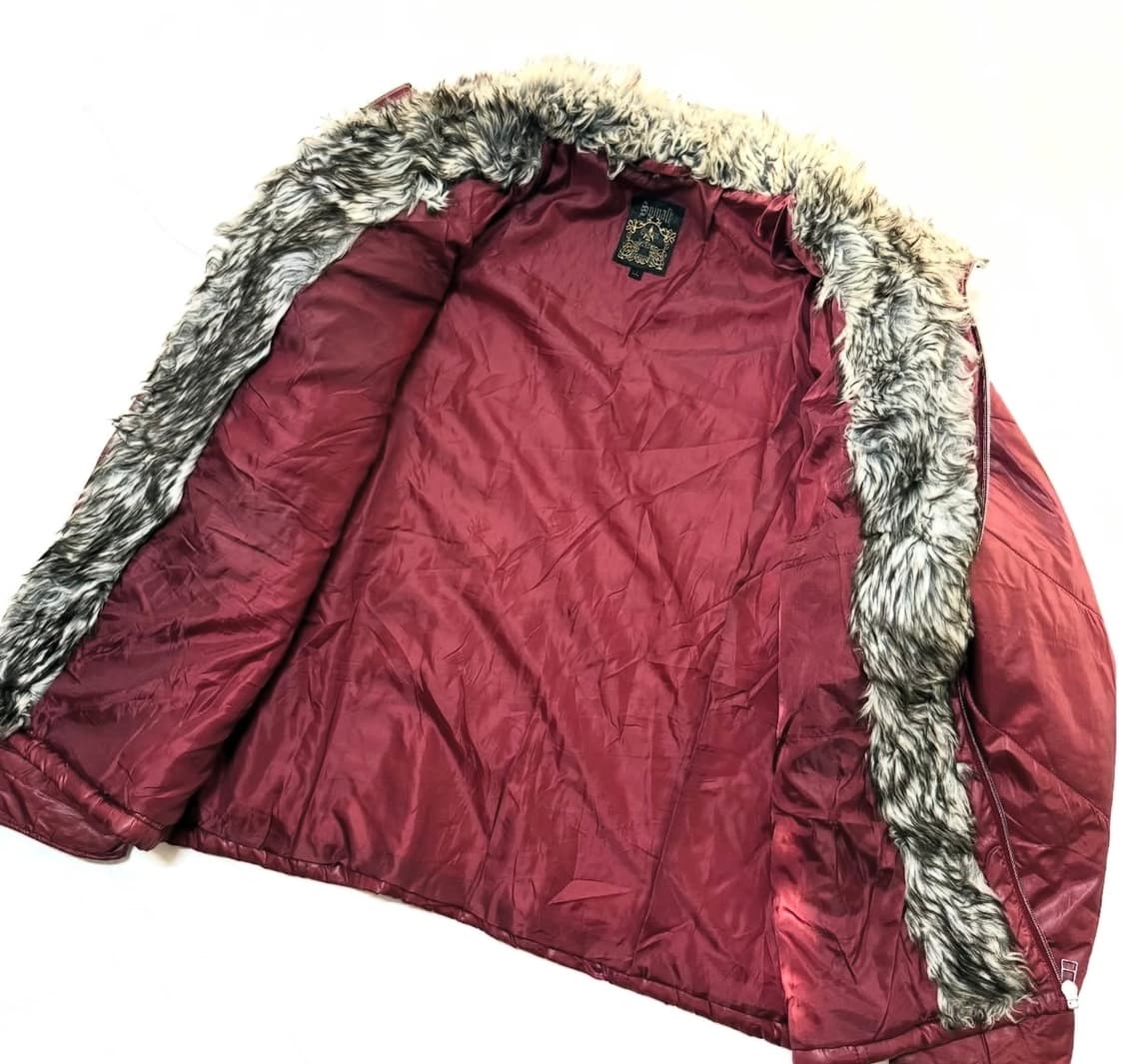 Spinash - 퍼 패디드 하이넥 자켓 상품이미지4