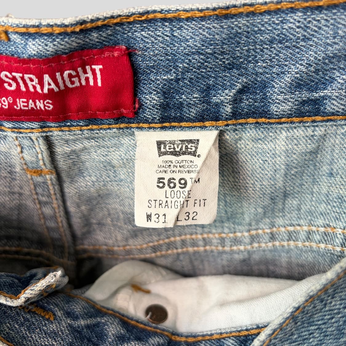 (31)00s 리바이스569 루즈 스트레이트 데님 청바지 상품이미지10