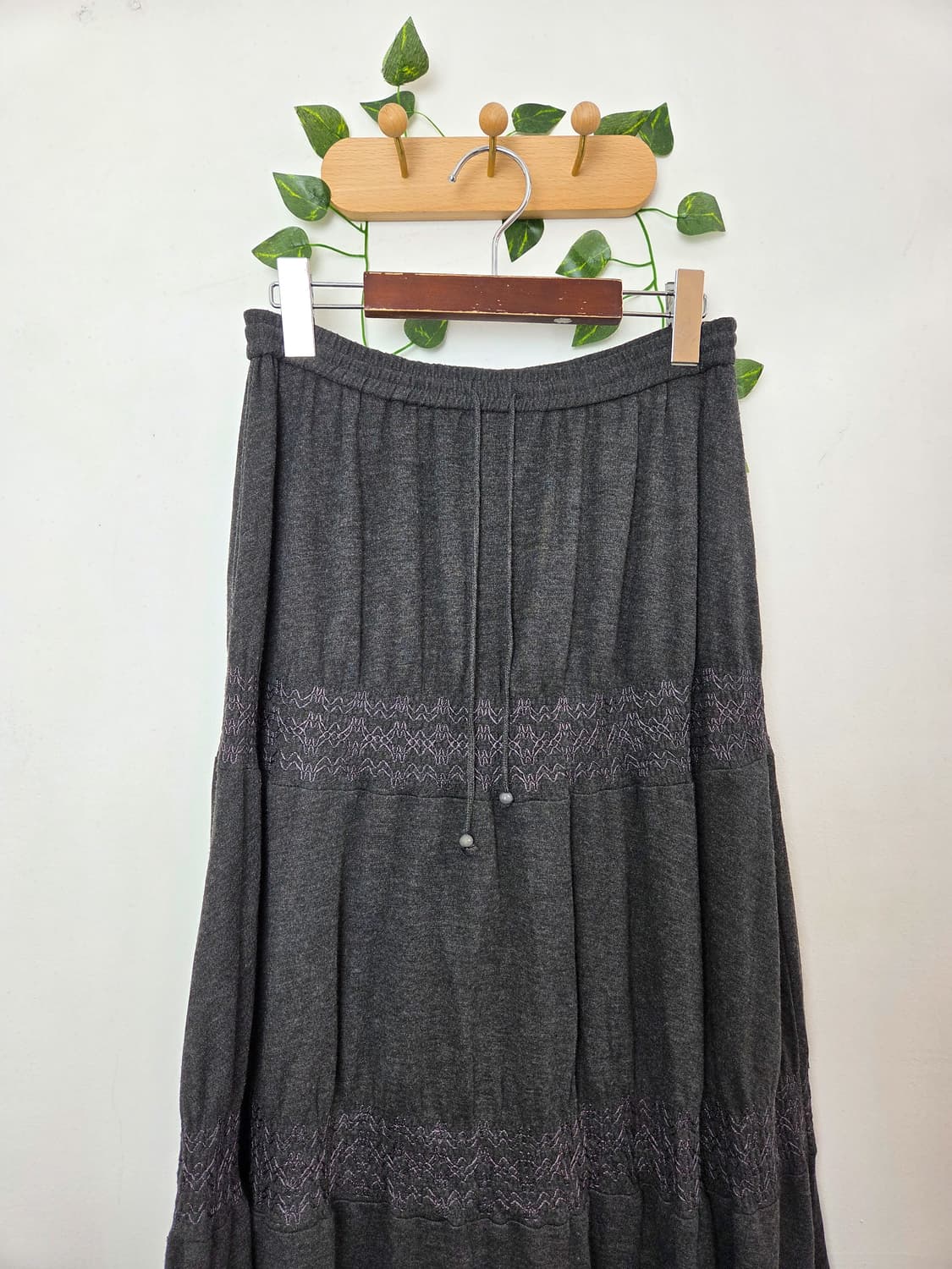 차콜 캉캉 롱스커트 상품이미지2