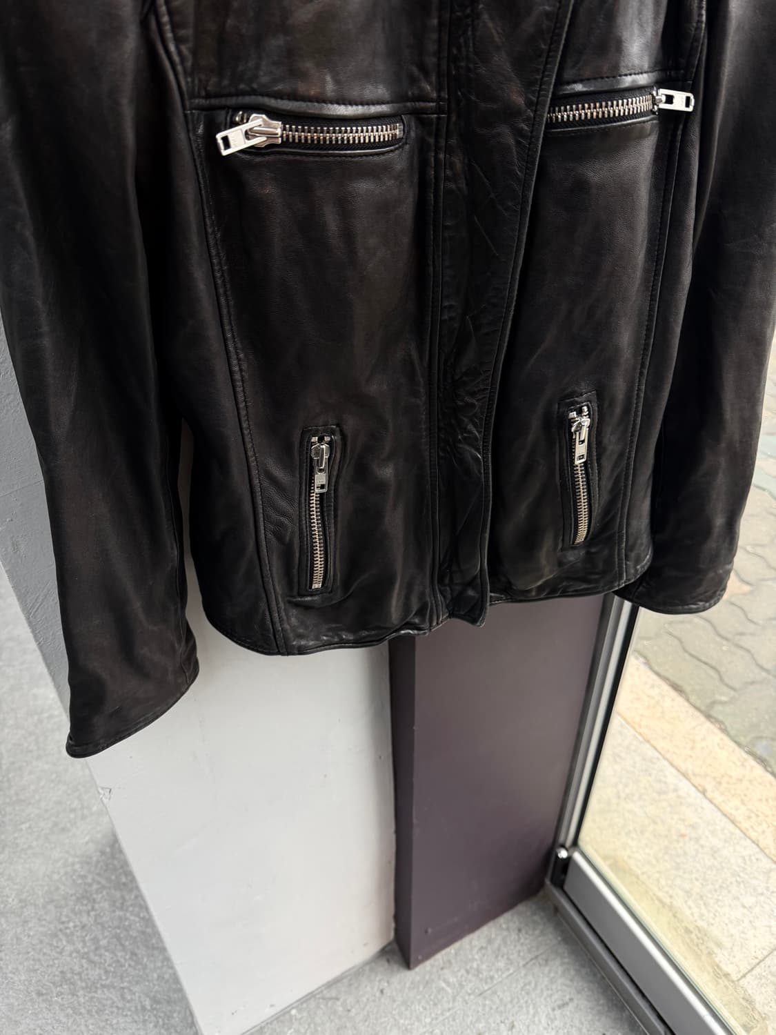 38/ 이자벨마랑 램스킨 라이더 레더 자켓 상품이미지4