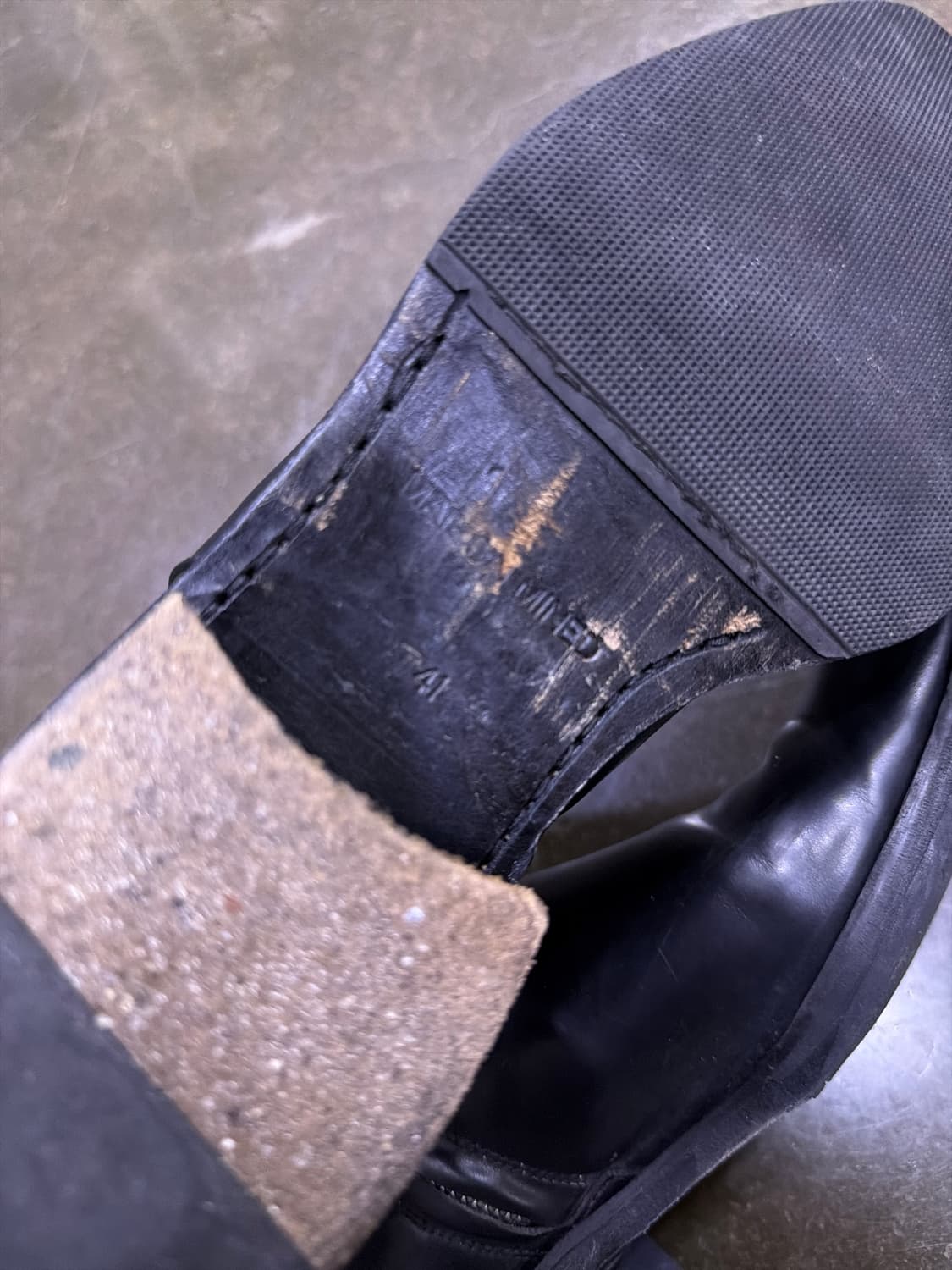 메종미네드 스퀘어토 지퍼 부츠 블랙 260 상품이미지8