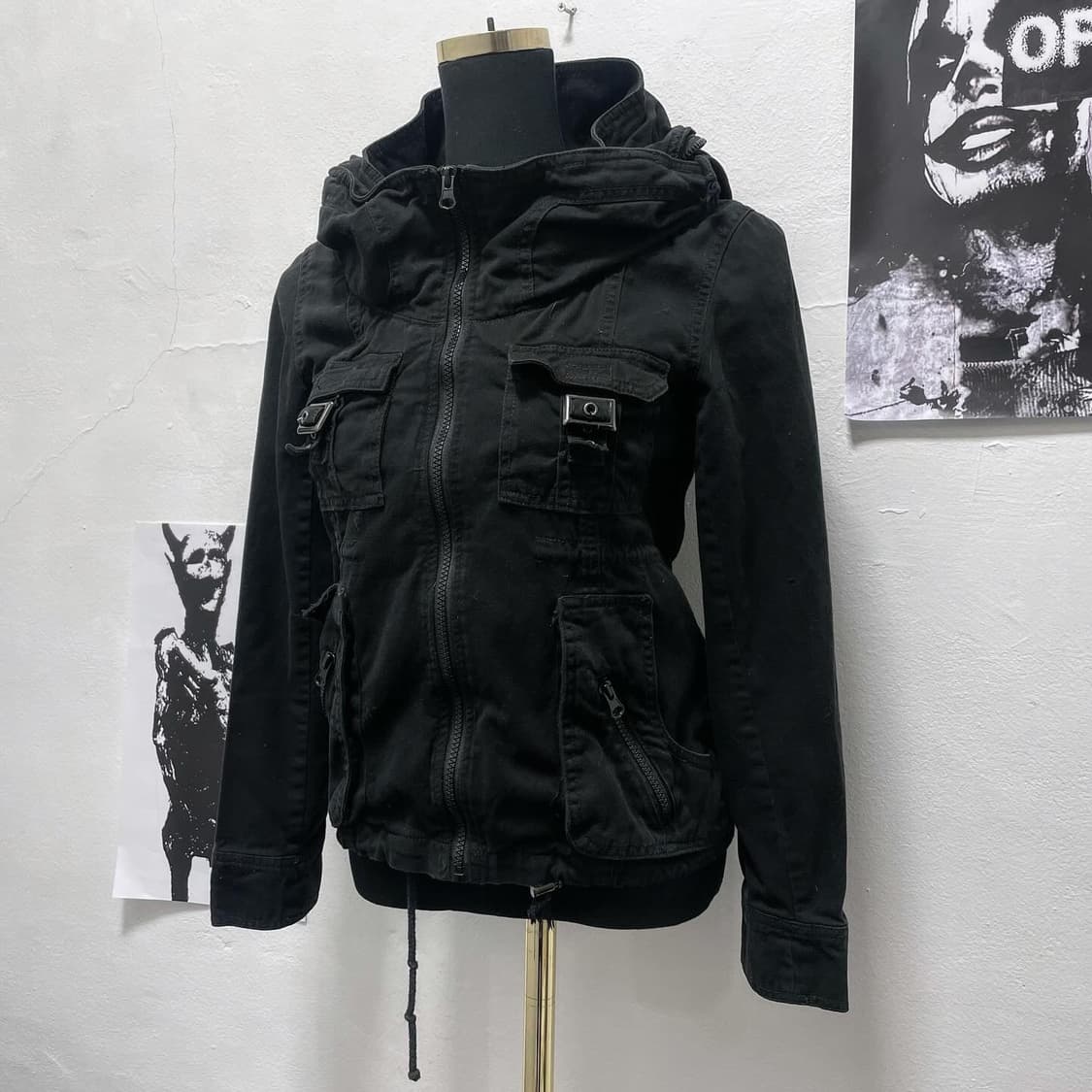 Black strap pocket jacket 상품이미지1