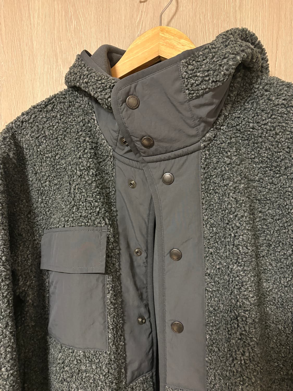 Gu 지유 엔지니어드가먼츠 엔가 플리스 후리스 xs 그레이 상품이미지2