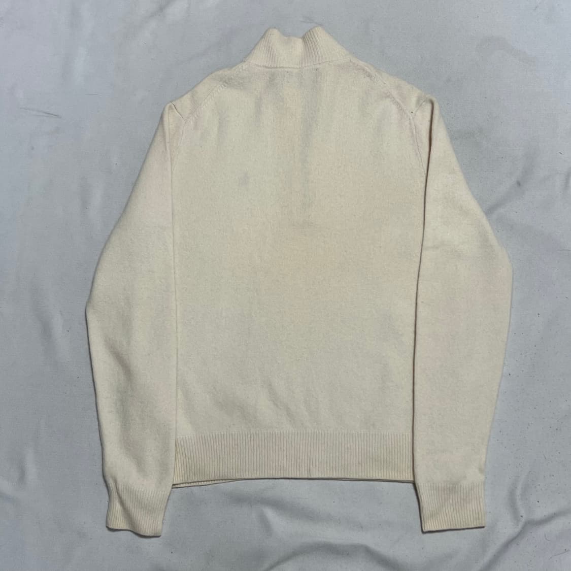 L 폴로랄프로렌 울 크림 반집업 니트 상품이미지3