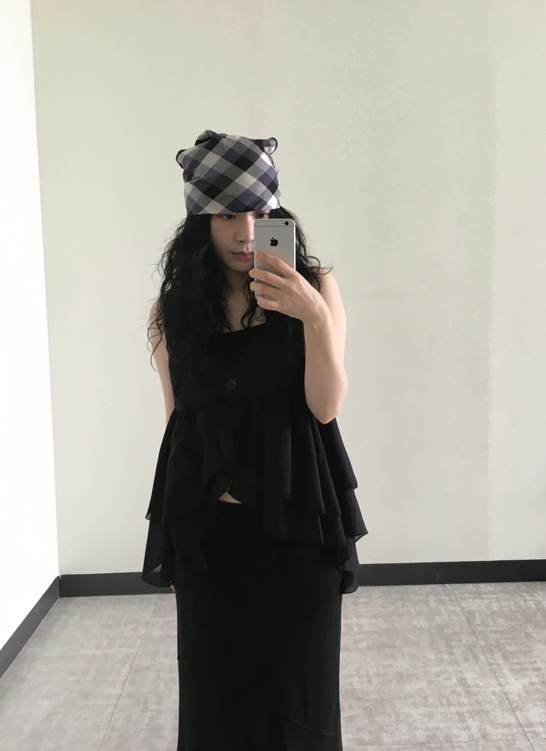 layered chiffon blouse 상품이미지1