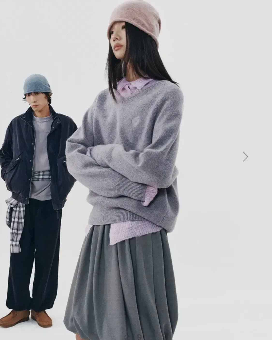 999휴머니티 브이넥 니트 가디건 상품이미지1