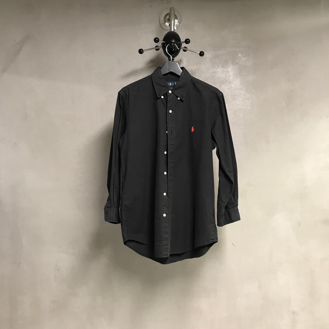 폴로 랄프로렌 솔리드 셔츠 블랙 S 상품이미지1