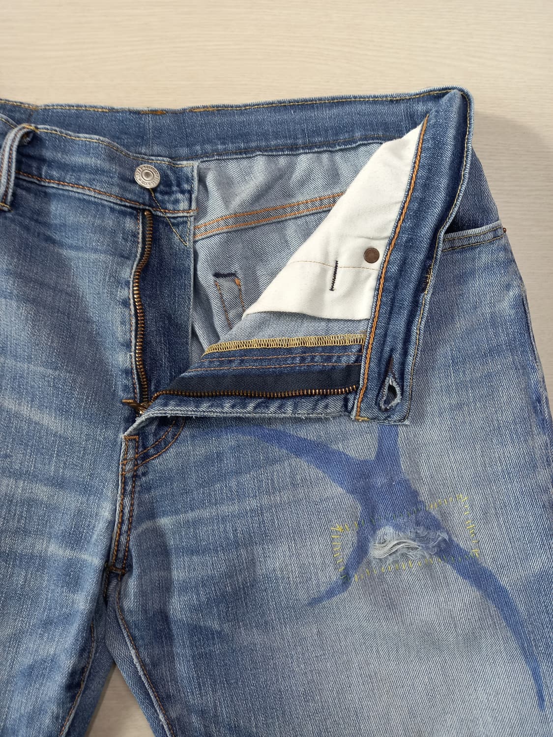 36 리바이스511 워싱 스판 슬림일자진 커스텀 36-433 상품이미지7