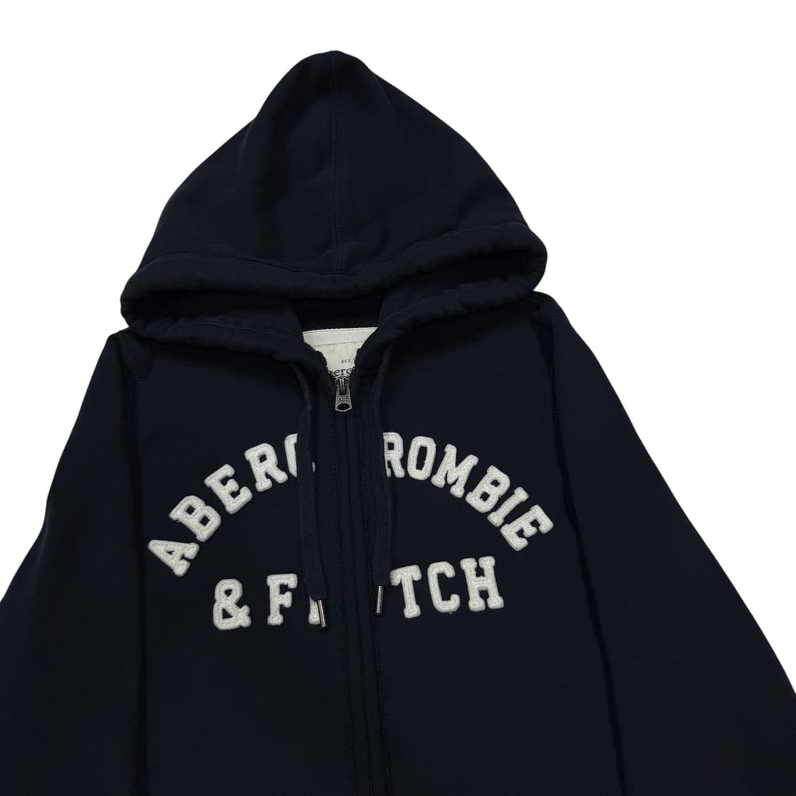 아베크롬비 빈티지 Y2K 네이비 딱붙핏 기모 후드집업 자켓 S 상품이미지2
