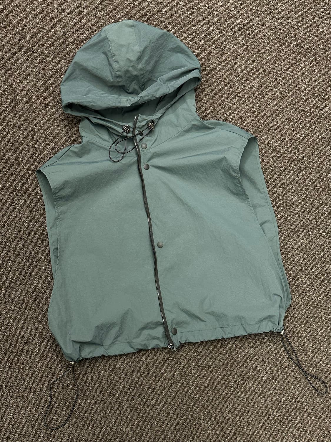 OS)From Scratch 빈티지 나일론 후드 베스트 상품이미지5