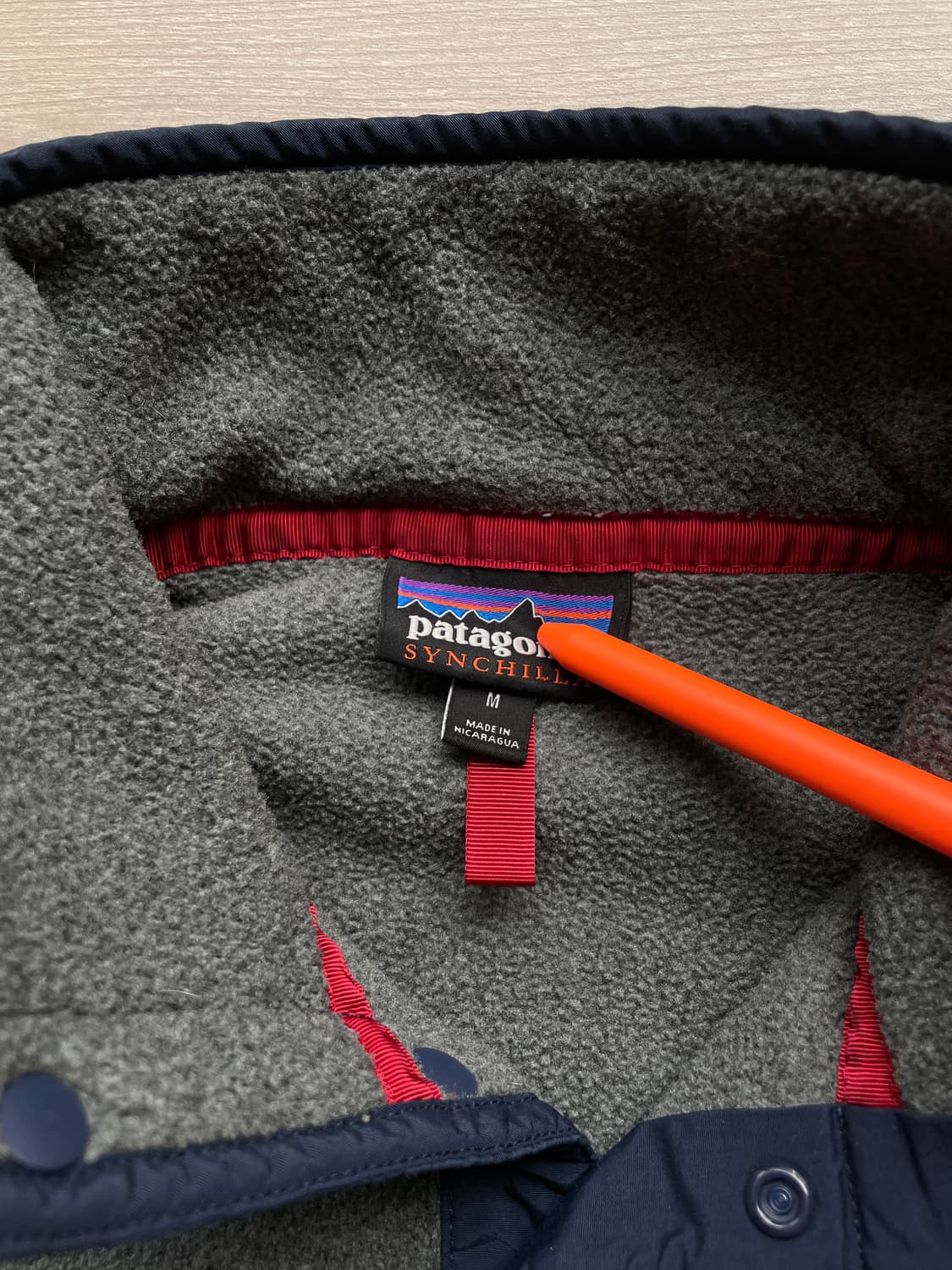 파타고니아 신칠라 니켈 네이비 그레이 플리스 patagonia 상품이미지3