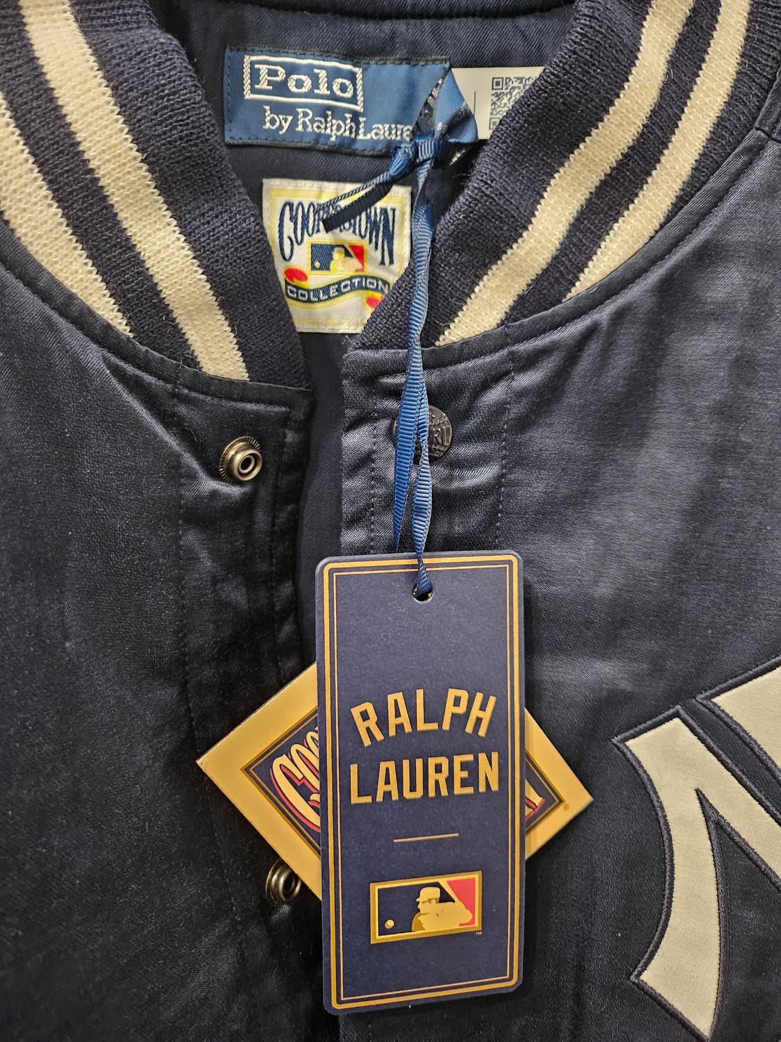 폴로 랄프로렌 NY 양키스 바시티 새틴 자켓 XXL 새상품 상품이미지4