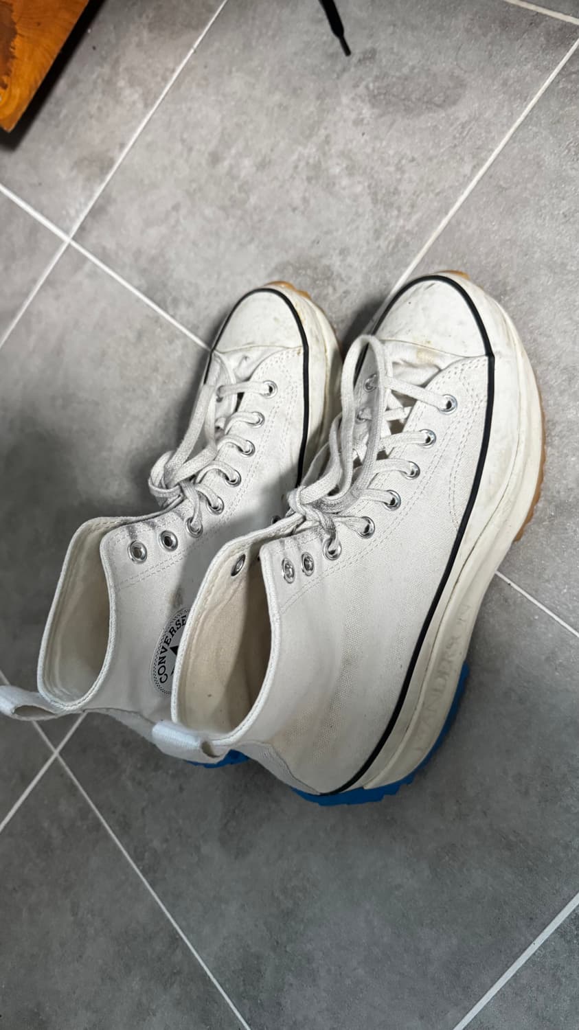 컨버스 x JW 앤더슨 런스타 하이크 하이 화이트 상품이미지1