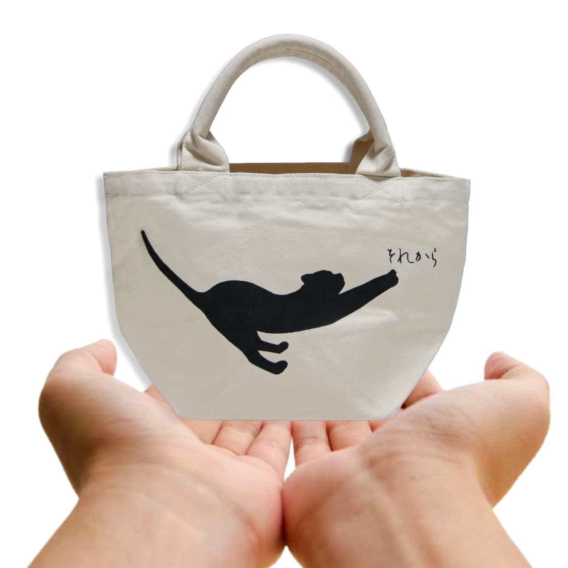 Stretching Cat Eco Tote bag 상품이미지1