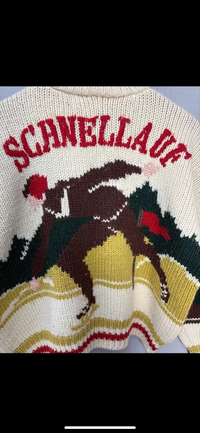 아츠키 오니시 코위찬 니트 집업 자켓 H1885 상품이미지6