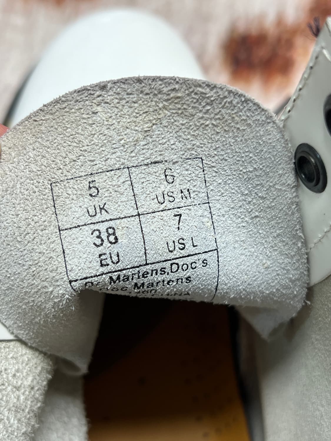 [240] 닥터마틴 1460 화이트 스무스 레더 UK5 상품이미지7