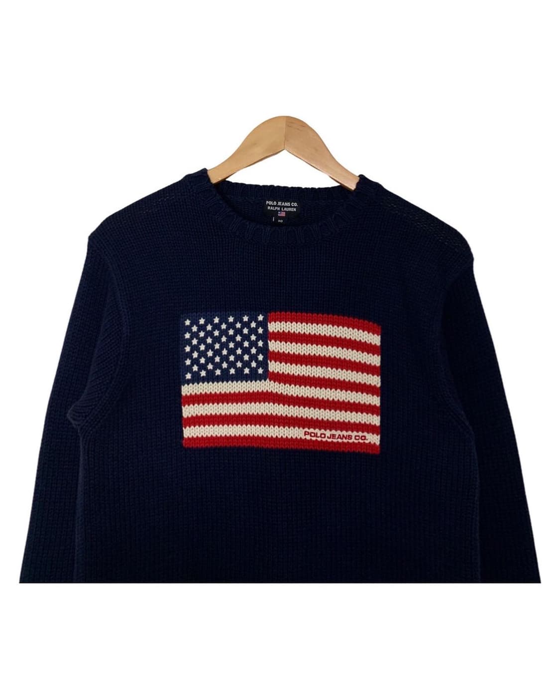(90-95)폴로 성조기 니트 상품이미지2