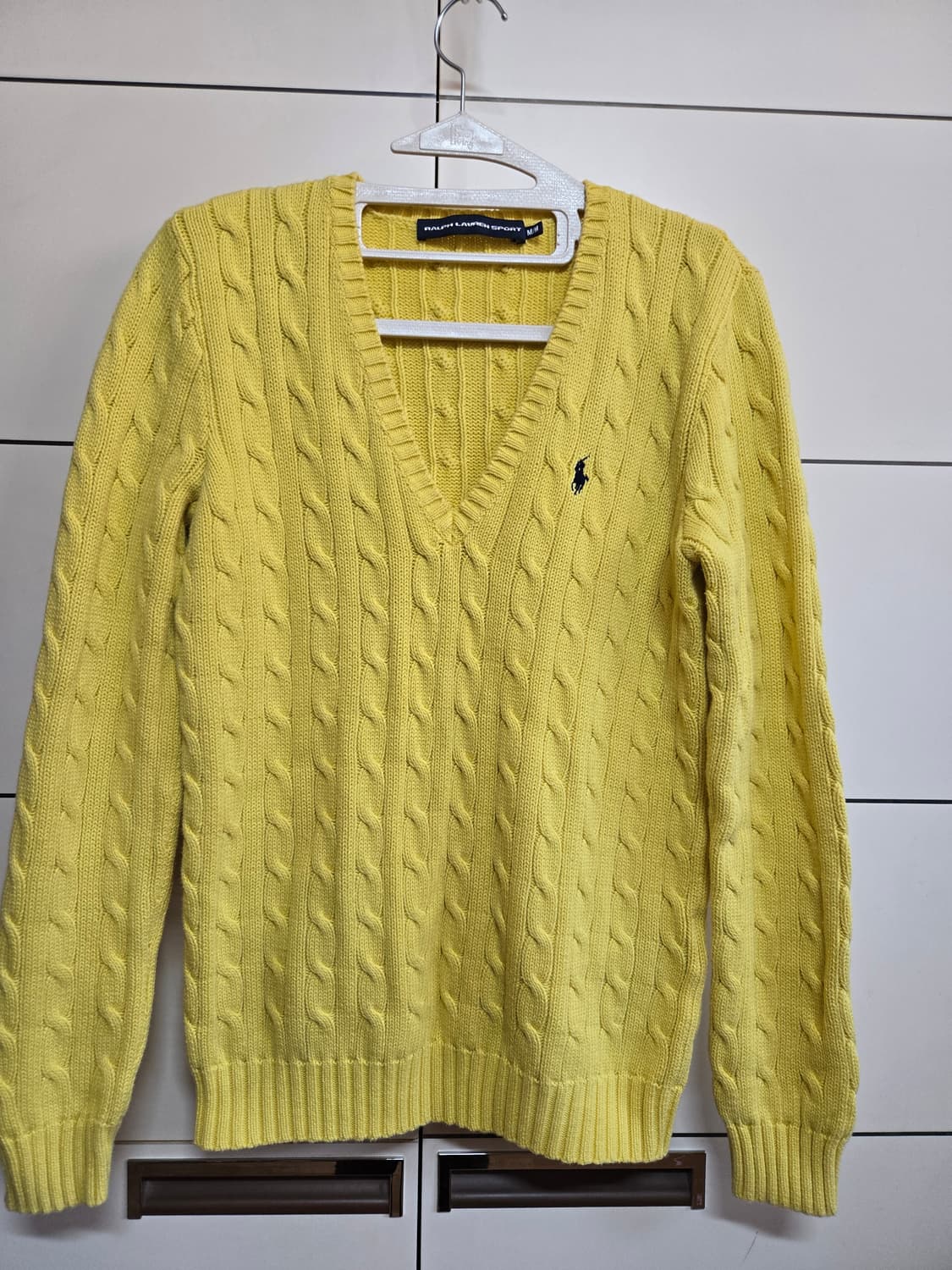 폴로 랄프로렌 스포츠 정품 여성 브이넥 케이블 니트 상품이미지2
