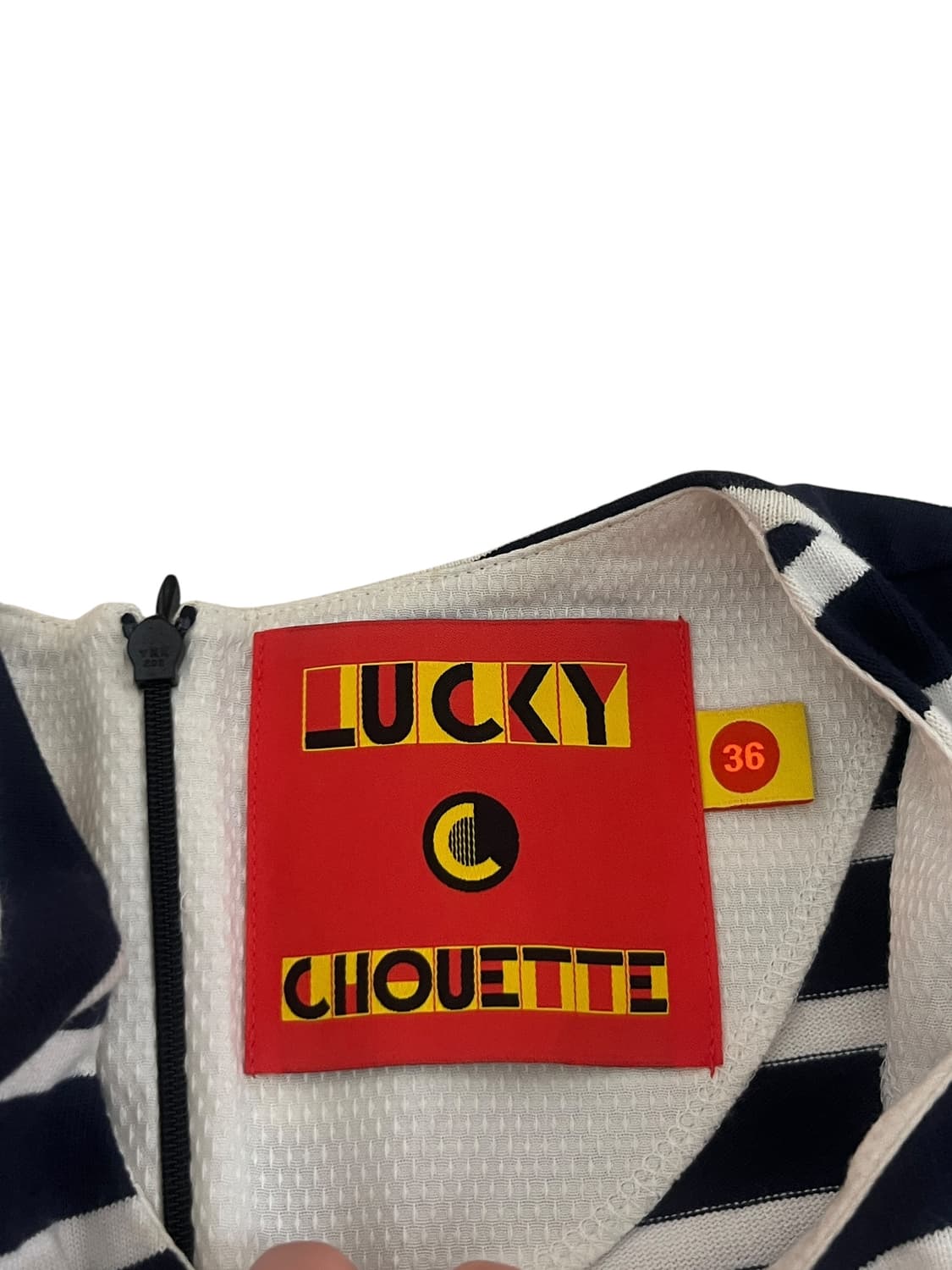 럭키슈에뜨 스트라이프 원피스 상품이미지3