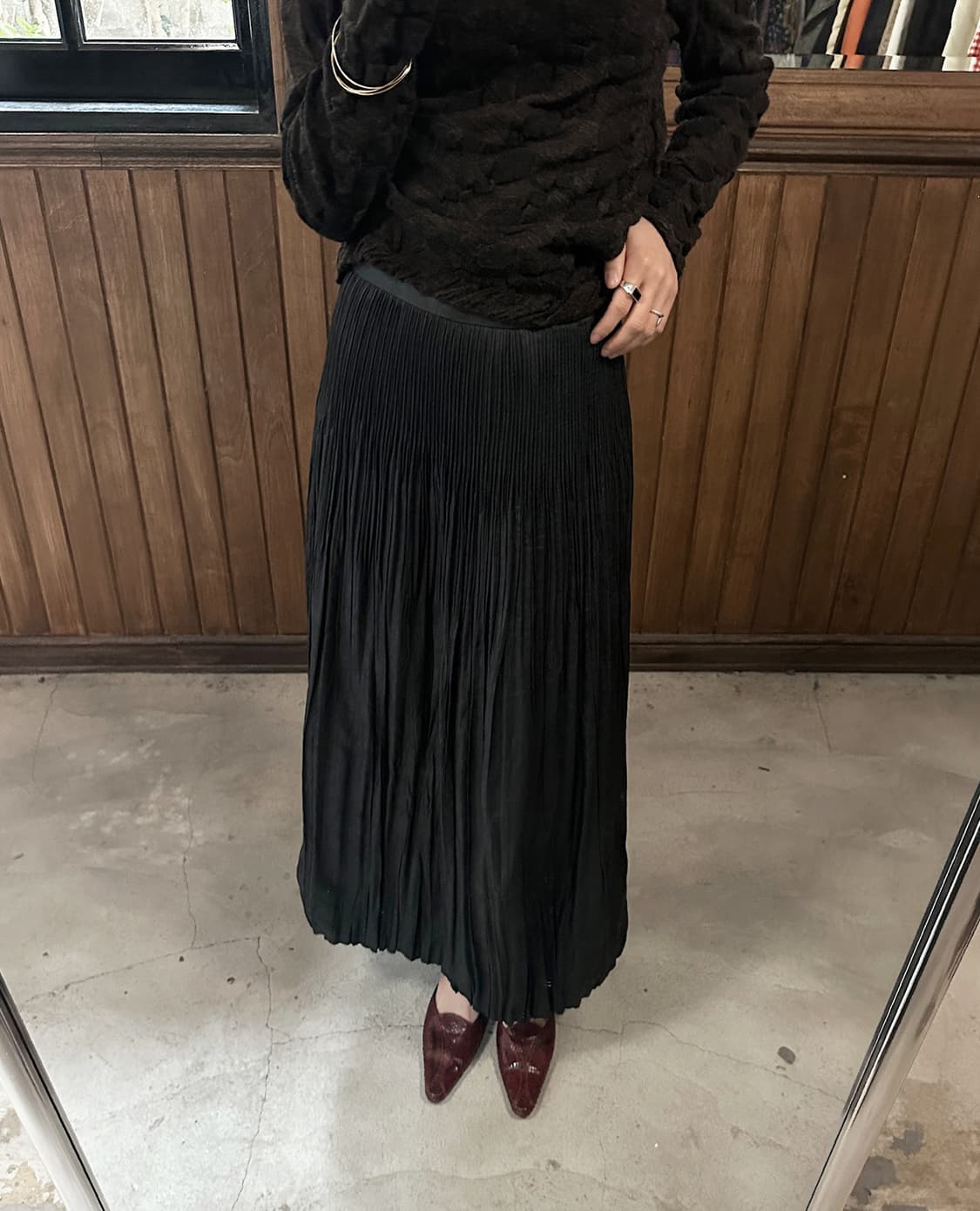 JPV pleated long skirt 상품이미지3