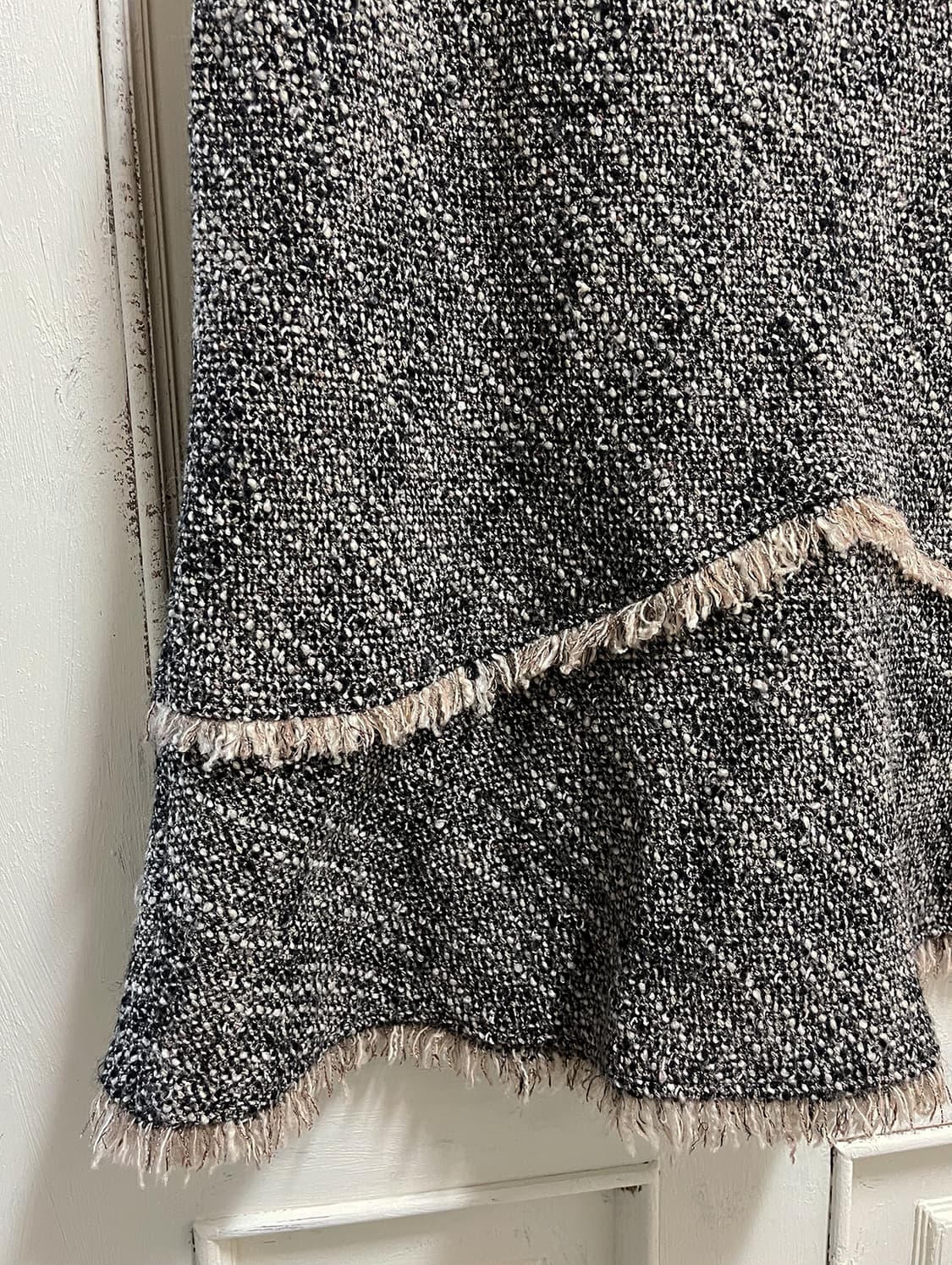 vintage fringe wool skirt 상품이미지5