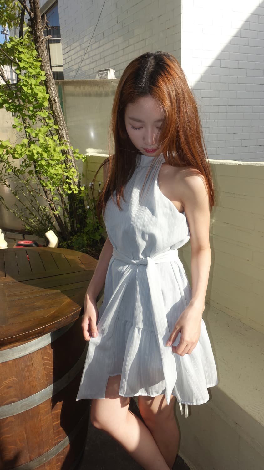 홀터 원피스 (스카프 포함) 상품이미지2