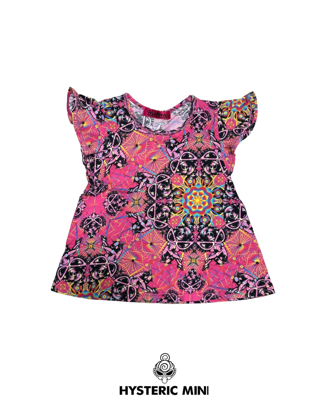 (레어)히스테릭 미니 사이키델릭 그래픽 프릴 탑 상품이미지1
