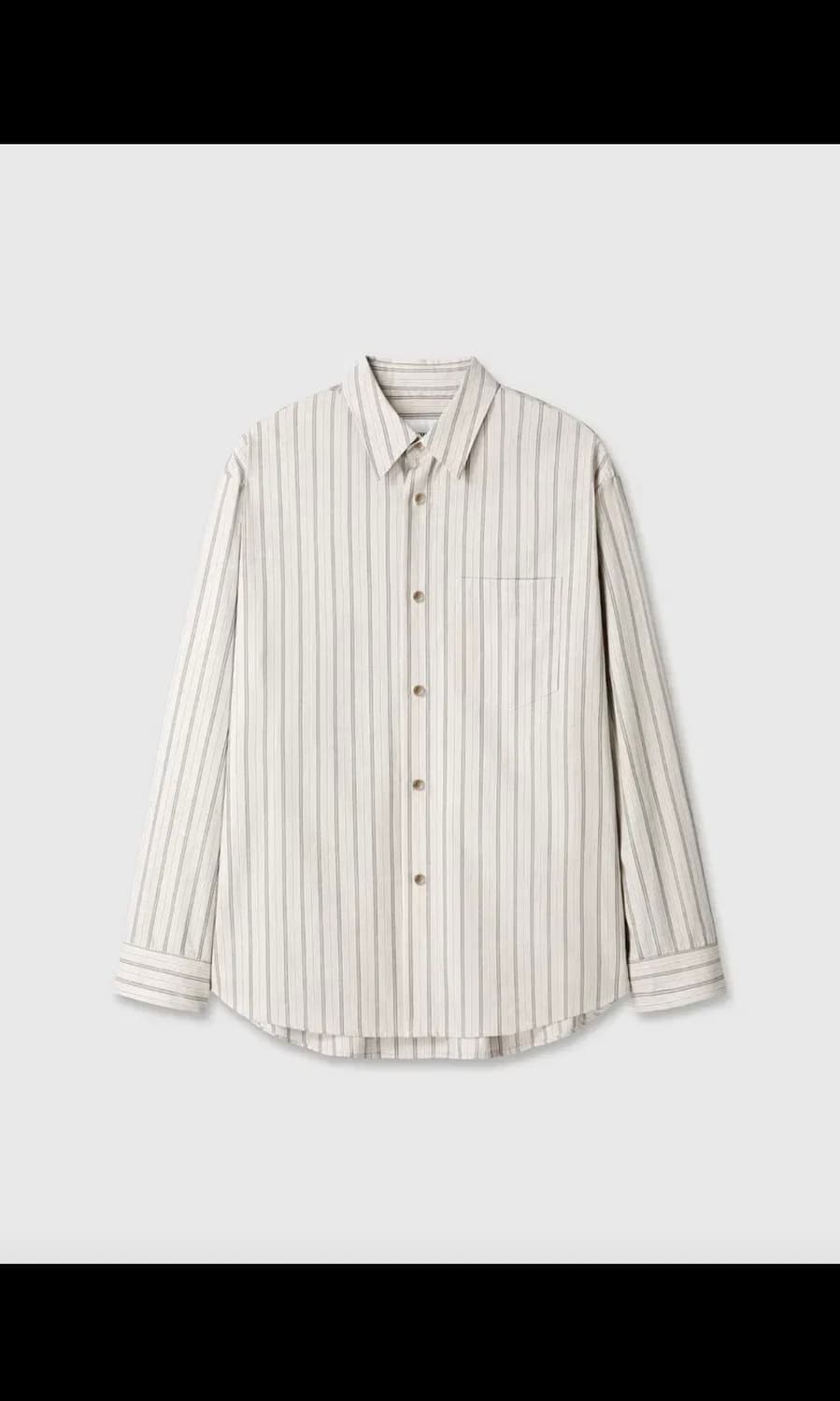 [26SS] 토니웩 스트라이프 코튼 셔츠 웜그레이 ( L size ) 상품이미지2