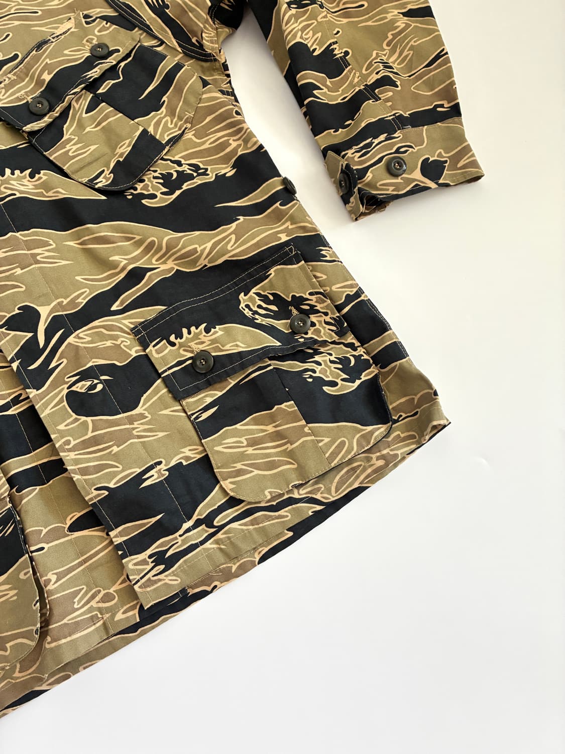 60년대 타이거카모 정글퍼티그 자켓 리프로 상품이미지6