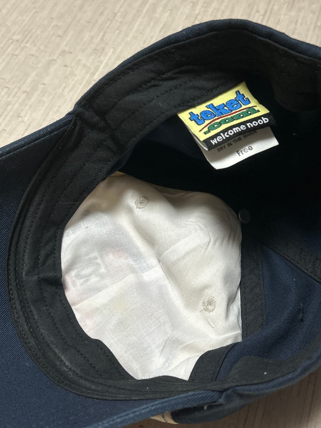 테켓 볼캡 네이비 상품이미지2