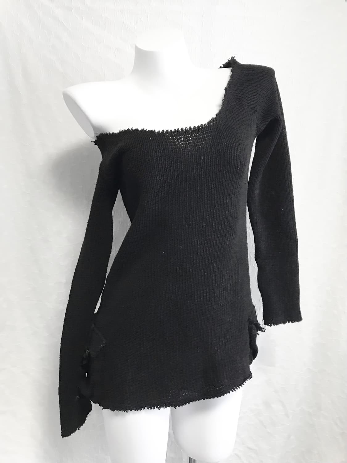 빈티지 펑크 그런지 카고 포켓 니트 롱슬리브 탑 상품이미지2