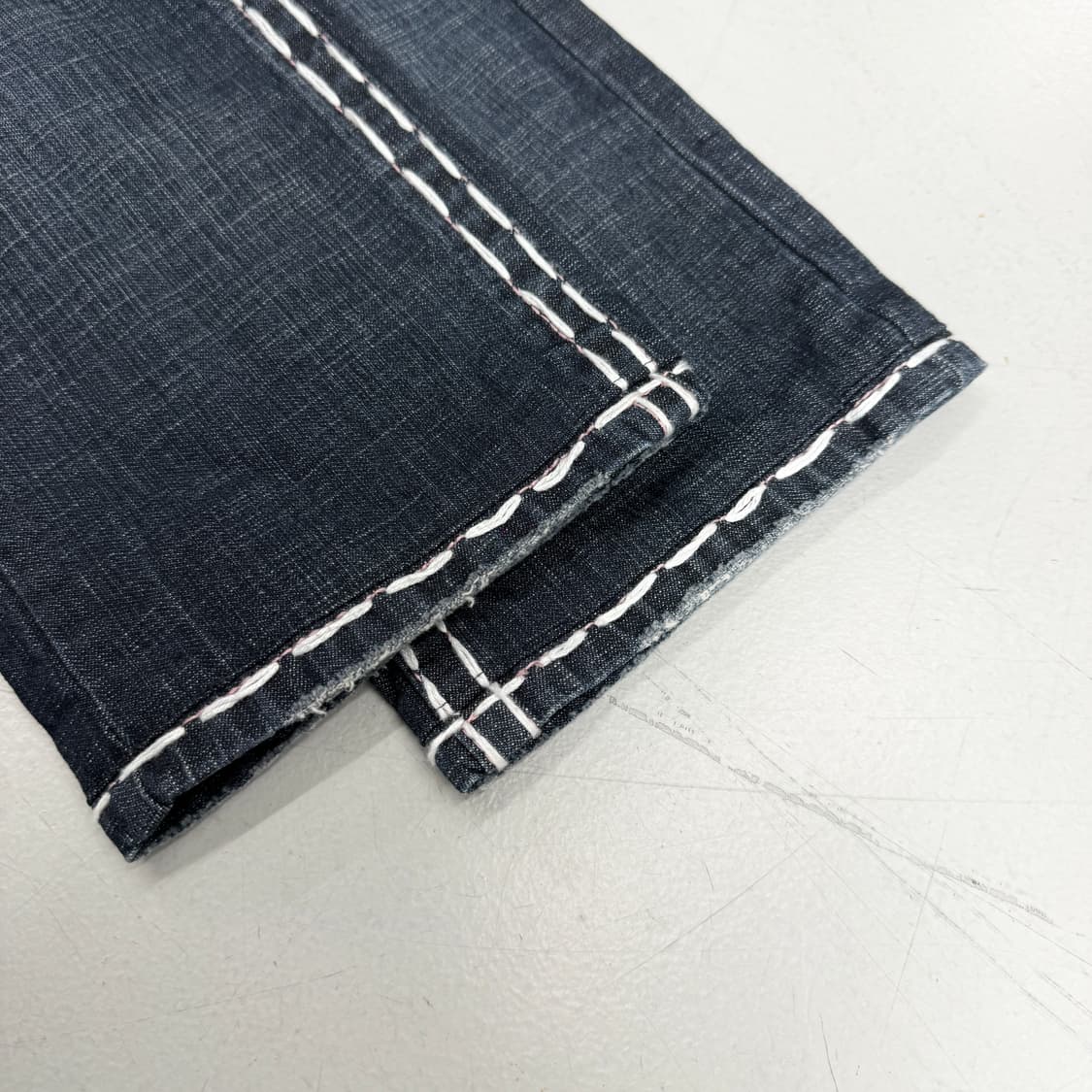 라구나비치 Y2K 락 펑크 스티치 부츠컷 데님팬츠 상품이미지7