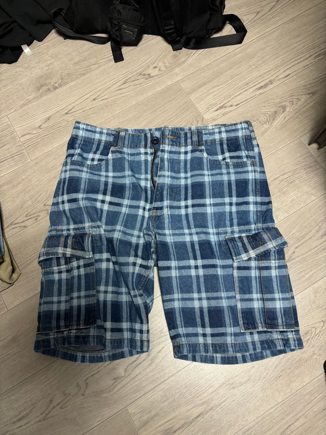 [m] 베이프 6포켓 데님 반바지 24ss 상품이미지1