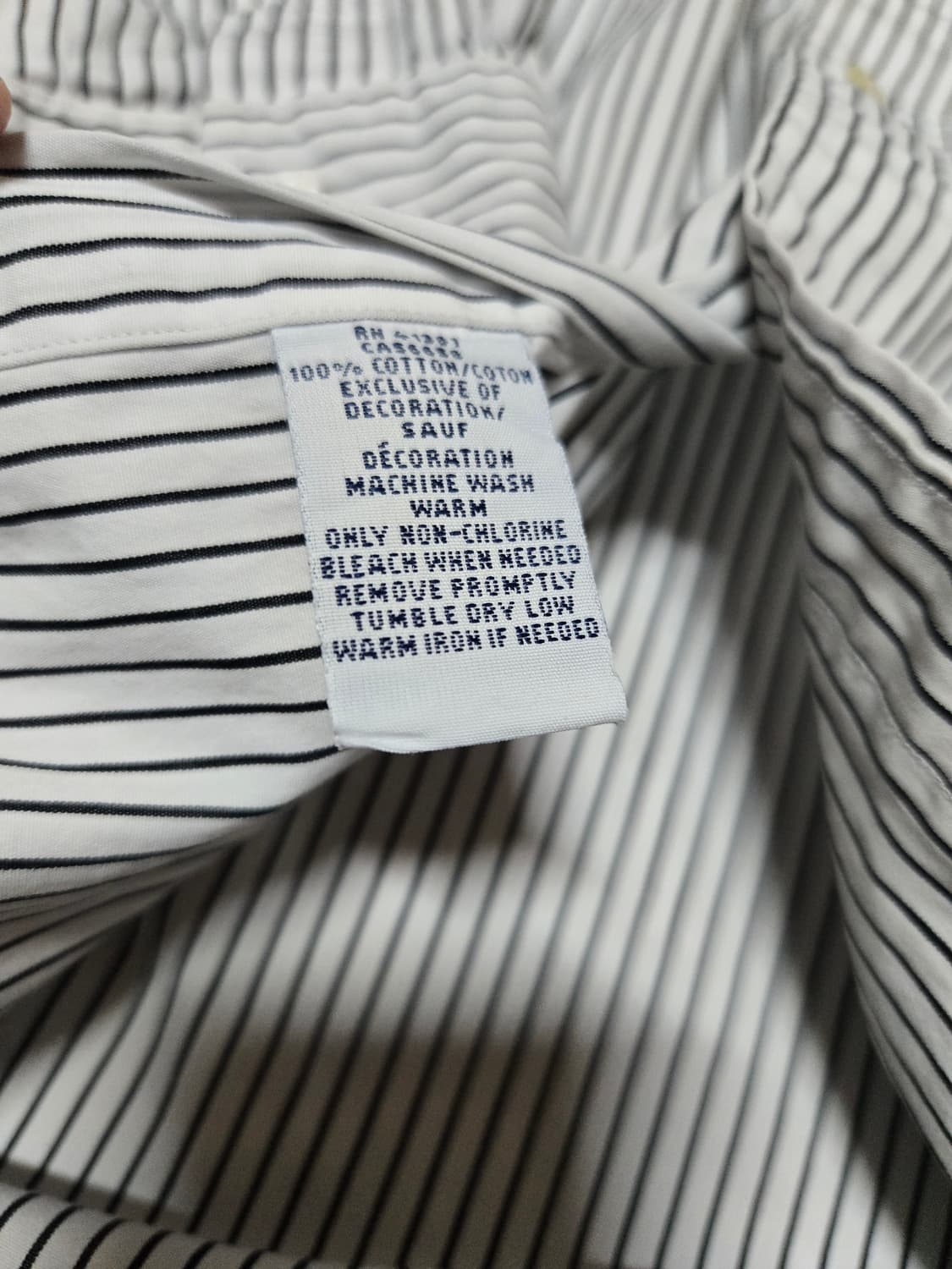 폴로 랄프로렌 네이비 스트라이프 셔츠 상품이미지8