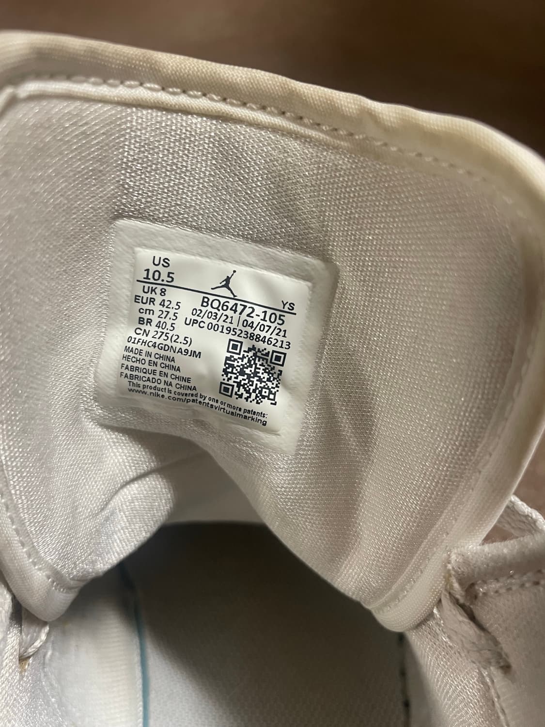 조던1 울프그레이 미드 상품이미지4