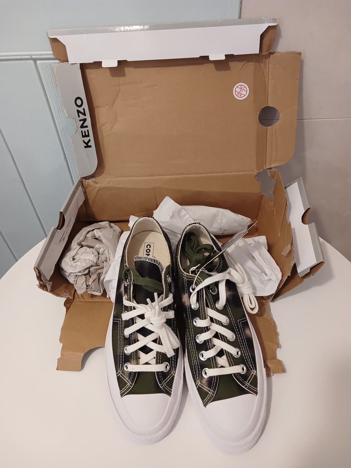겐조 x 컨버스 콜라보 정품 올스타 카모플라쥬 스니커즈 245 사이즈 상품이미지1