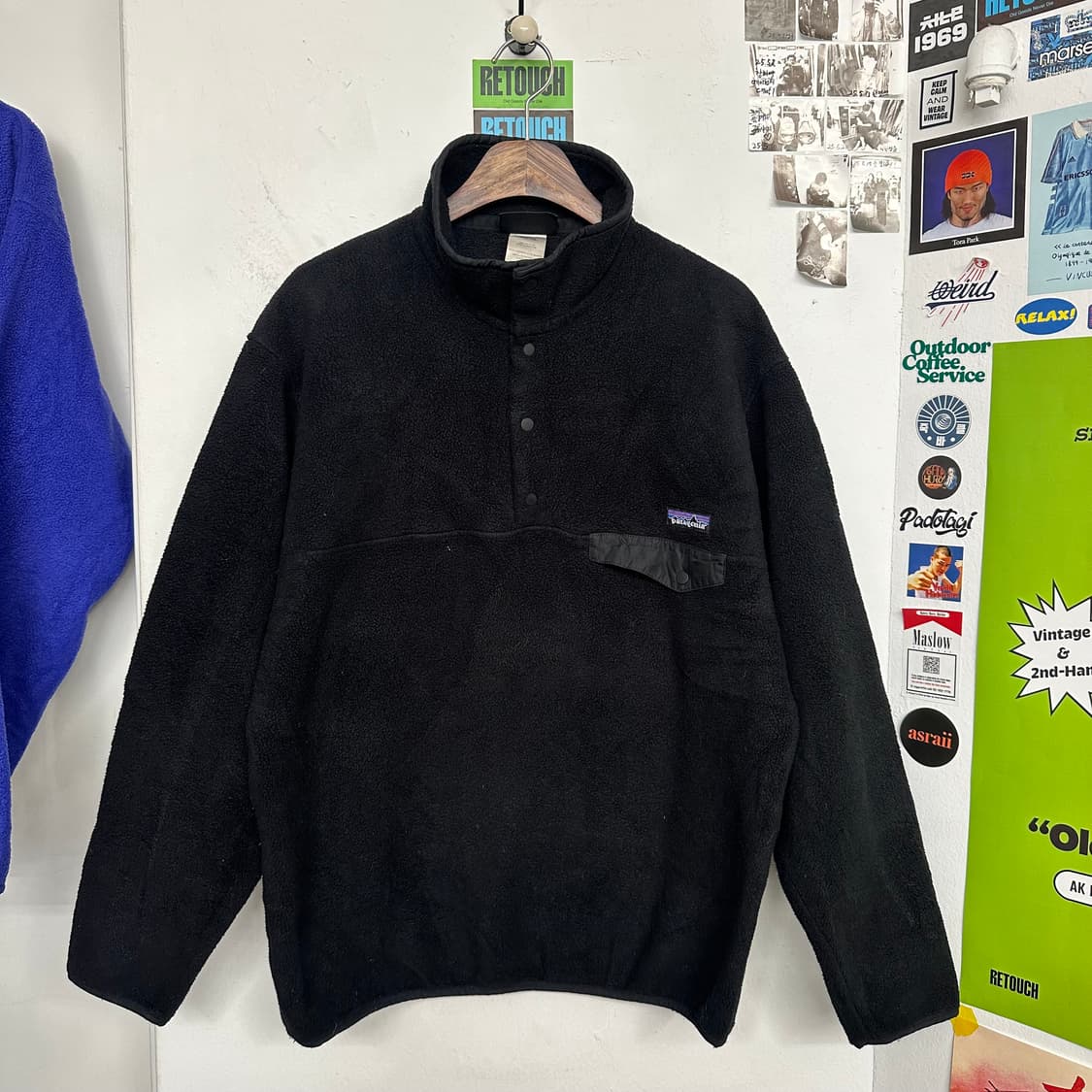 00‘s 파타고니아 신칠라 스냅티 ’올블랙‘ 상품이미지1