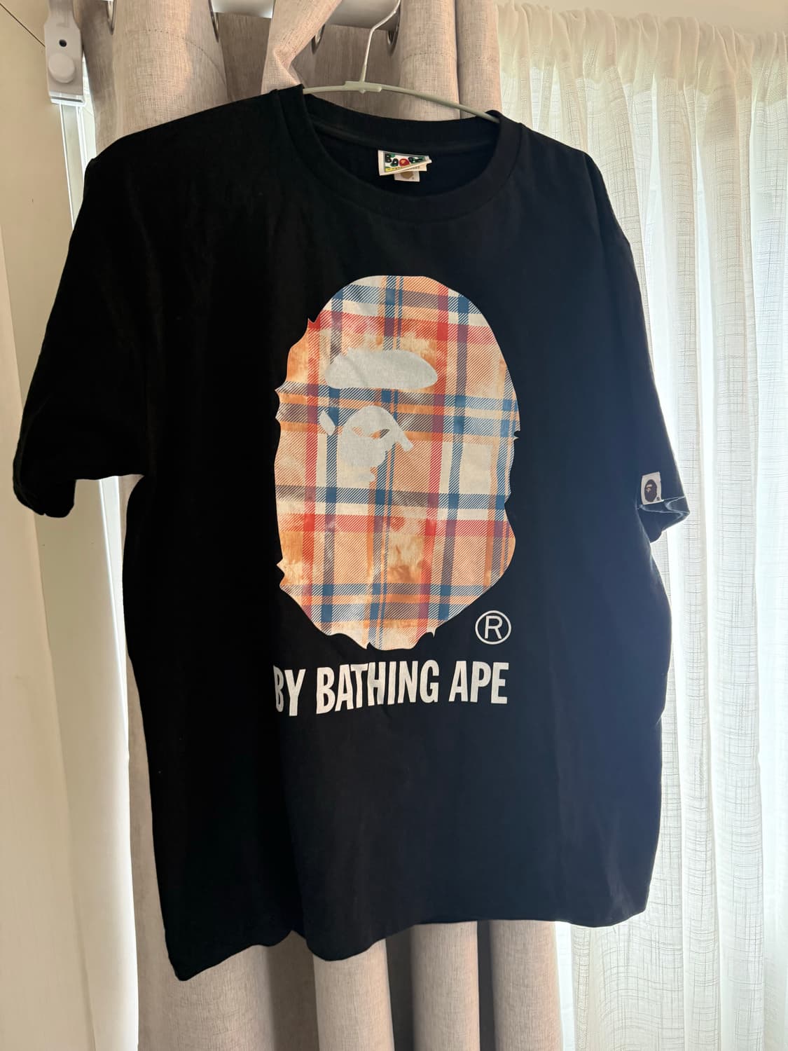 베이프 블리치드 베이프 체크 바이 베이싱 에이프 티셔츠 상품이미지1