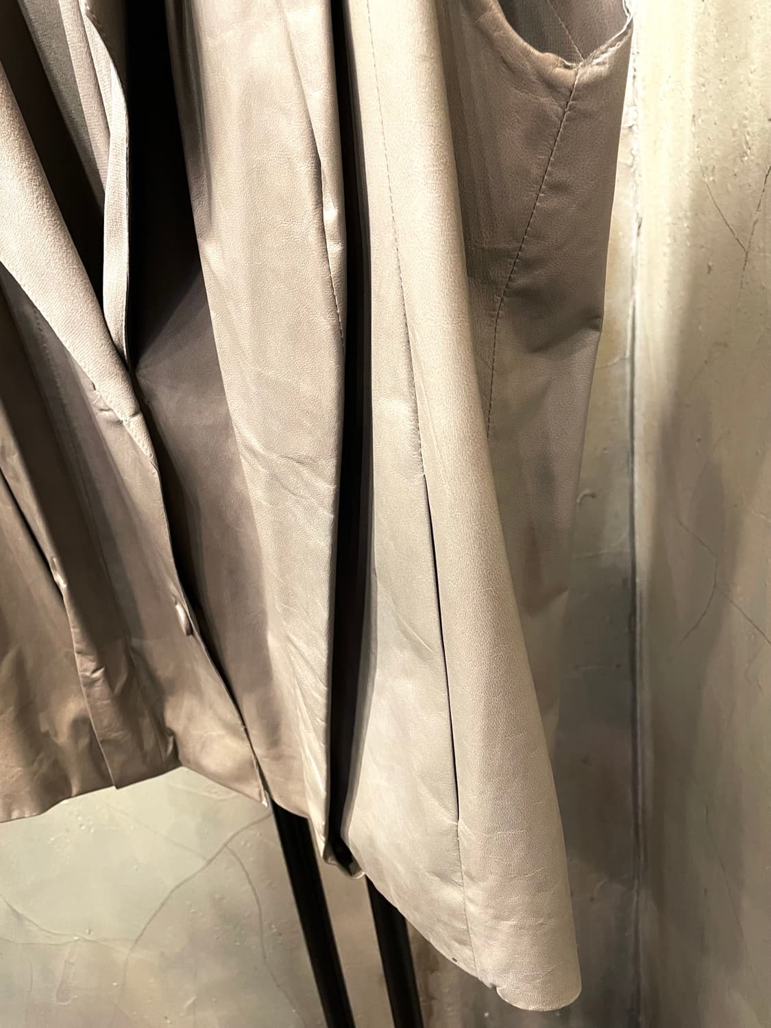 르베이지 아주 얇은 양가죽 베스트 66 상품이미지4